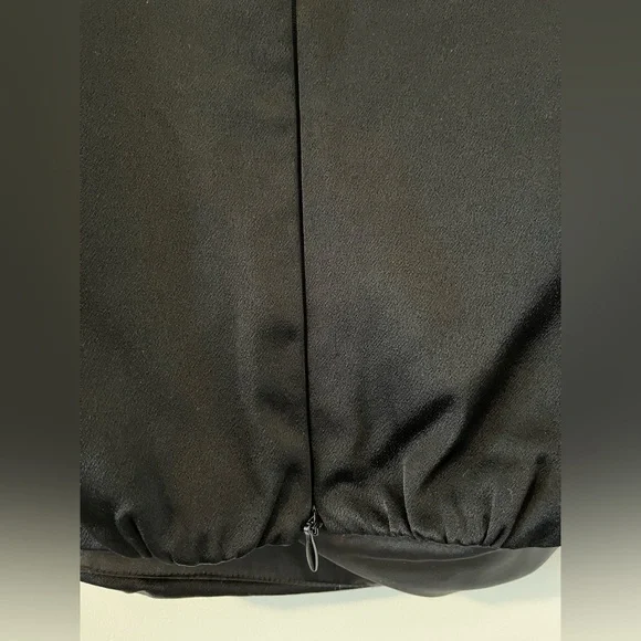 Kookai Size 34 Size 6 Black Crop 3/4 Sleeve Blouse Women’s Top Zip Back - Picture 6 of 14